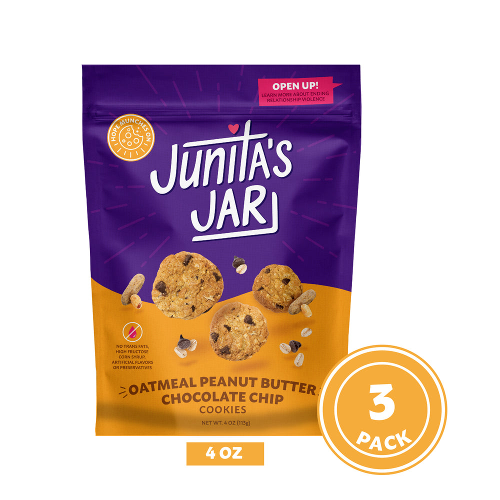 Cookies - 4oz Oatmeal Peanut Butter Chocolate Chip Cookies (3 PACK)